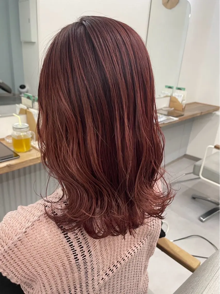 ワンカラー+シャンプーブロー🍓の写真