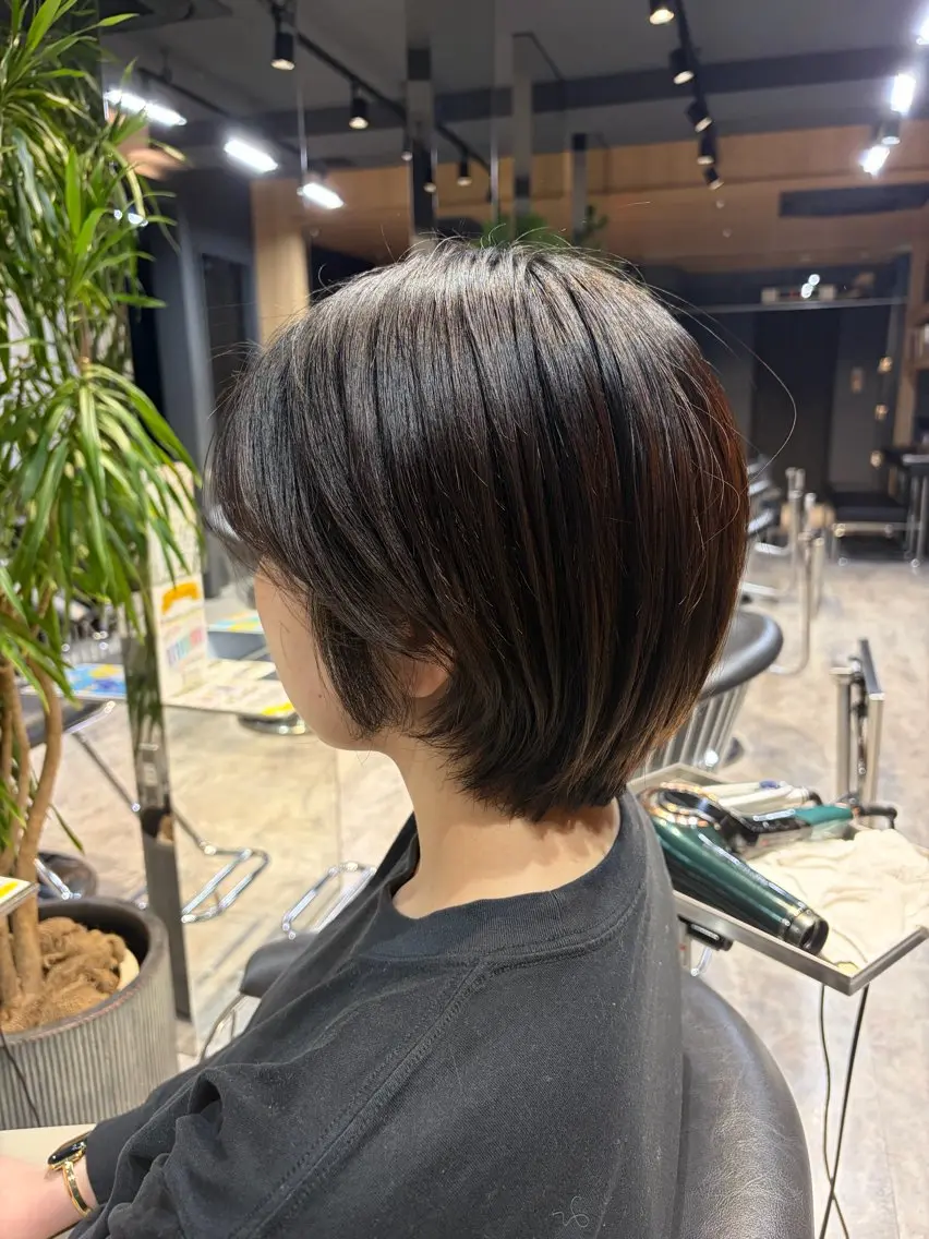 ショート 🎀透明カラー 🎀銀座/akaneのヘアスタイル