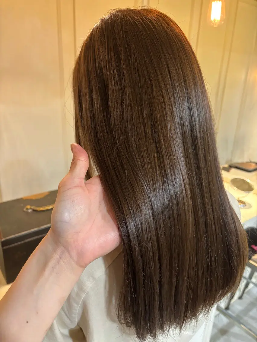 セミロング ヘアカラー トリートメント 《ro-ro》 みゆのヘアスタイル