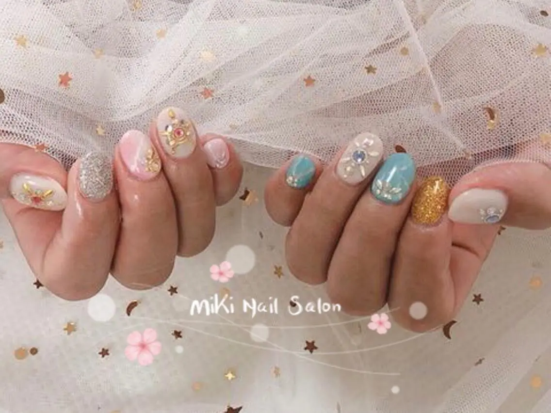 ネイル MiKi Nai池袋 長さだし得意のネイルデザイン