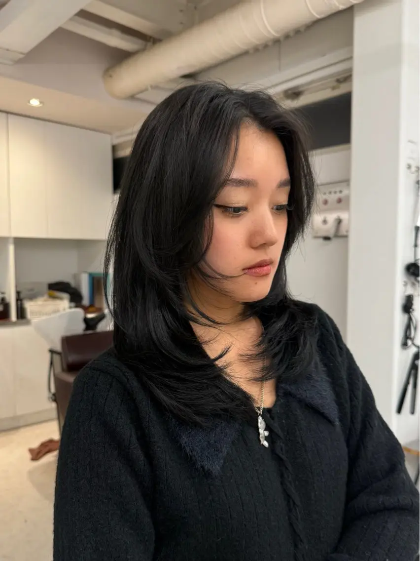 セミロング カラー ヘアアレンジ ヘアカラー トリートメント 🦠デザインカラー/ 魚瀬あおい🦠のヘアスタイル