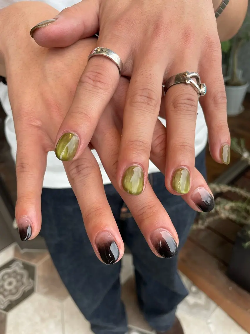 ネイル メンズネイル DISCO HAIR bello NAILのネイルデザイン