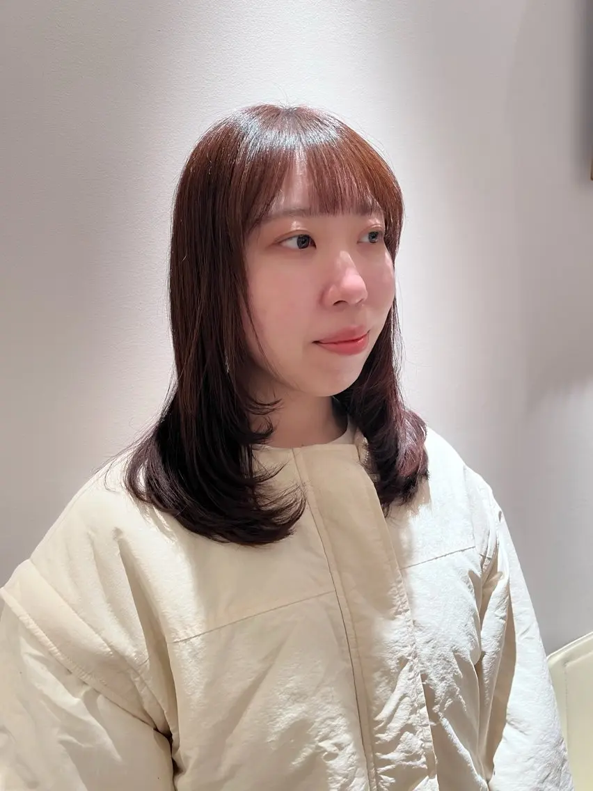 セミロング カット 𝒩𝑜𝓃𝑜 / lenahcARIAのヘアスタイル