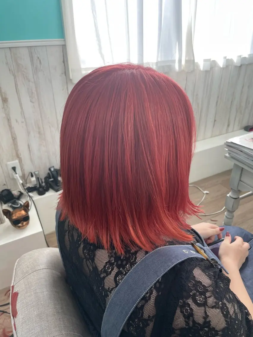 ミディアム カラー ヘアカラー トリートメント 🐆アンドウ チカコ🦓のヘアスタイル
