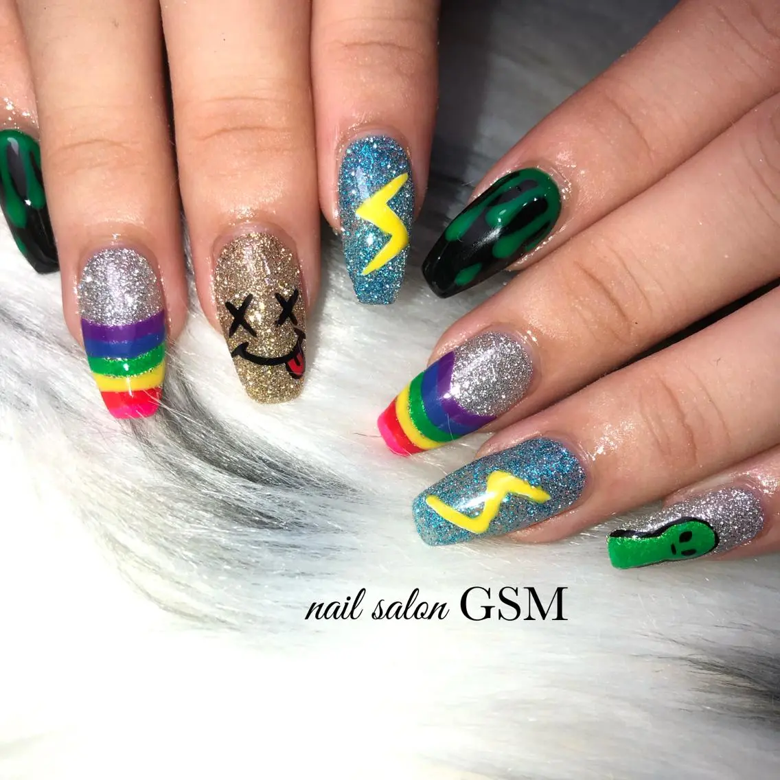 ネイル フラッシュネイル nail salon GSMのネイルデザイン