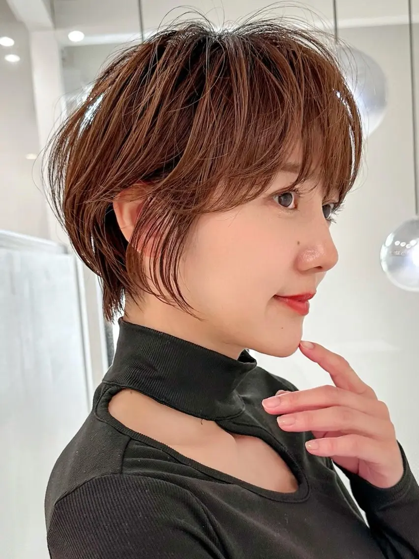 ショート カット ヘアカラー トリートメント ヘッドスパ 縮毛矯正/レイヤー taiga🐯のヘアスタイル