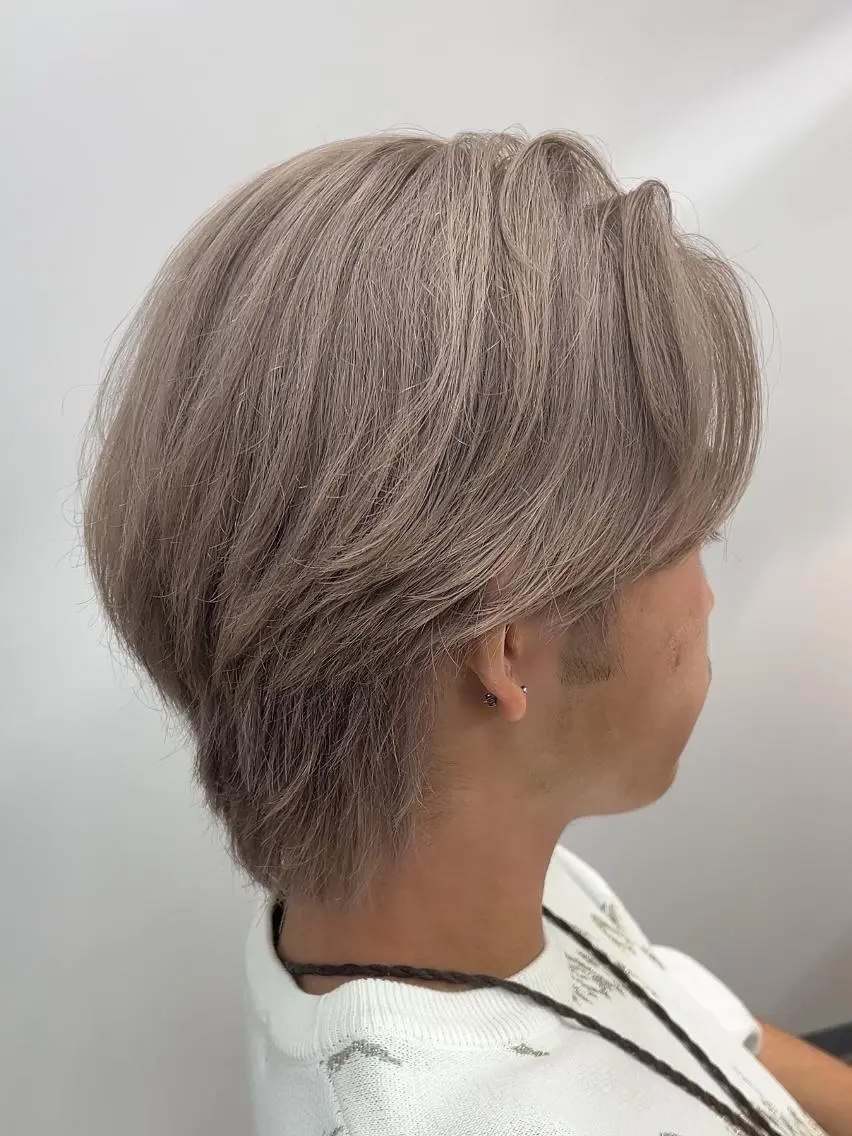 【メンズ限定】✂️カット+髪質改善イルミナカラー+aujua1step(白髪染可)の写真