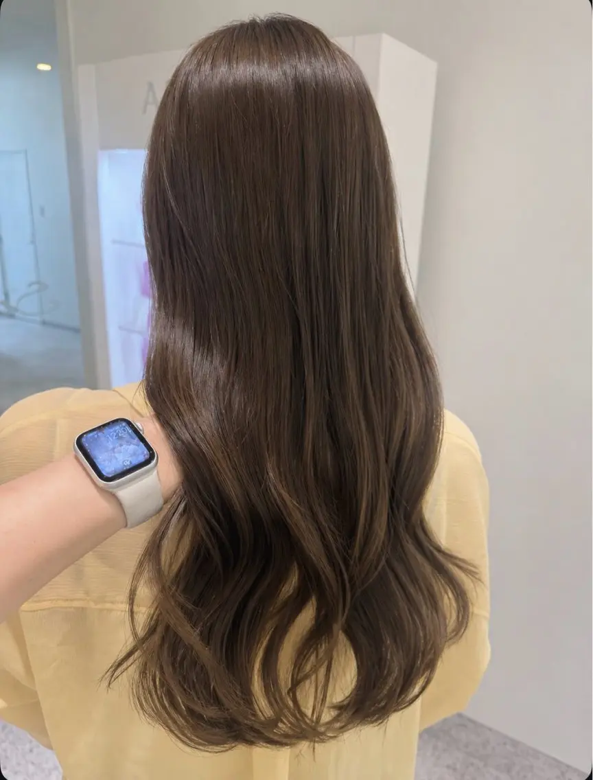 ロング カラー パーマ ヘアアレンジ メンズ カット ヘアカラー トリートメント 透明感カラー/ 新潟万代/池野里衣のヘアスタイル