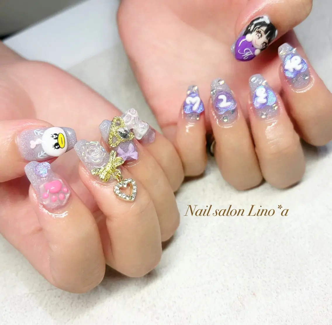 ネイル 持ち込み ハンドネイル Nail salon Lino*aのネイルデザイン