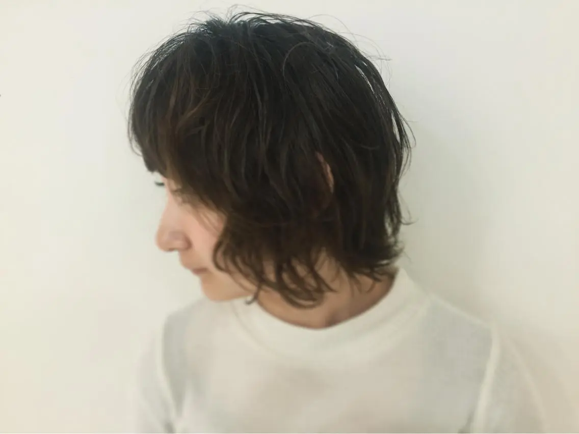 ショート ようちゃん 色持ち艶カラーのヘアスタイル
