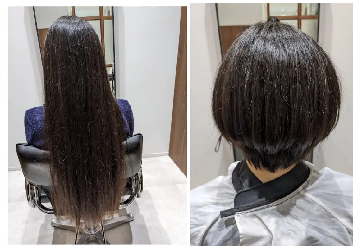 🍀女性限定🍀🌈スタイルチェンジカット🌈3センチ以上のカット🌼シャンプー&トリートメント ブローなしの写真