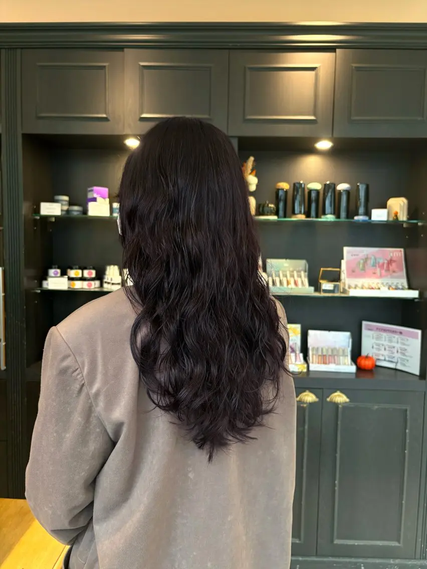 ロング カラー ブラウンカラー ラベンダーカラー ヘアカラー フクシ レン/FLORENのヘアスタイル