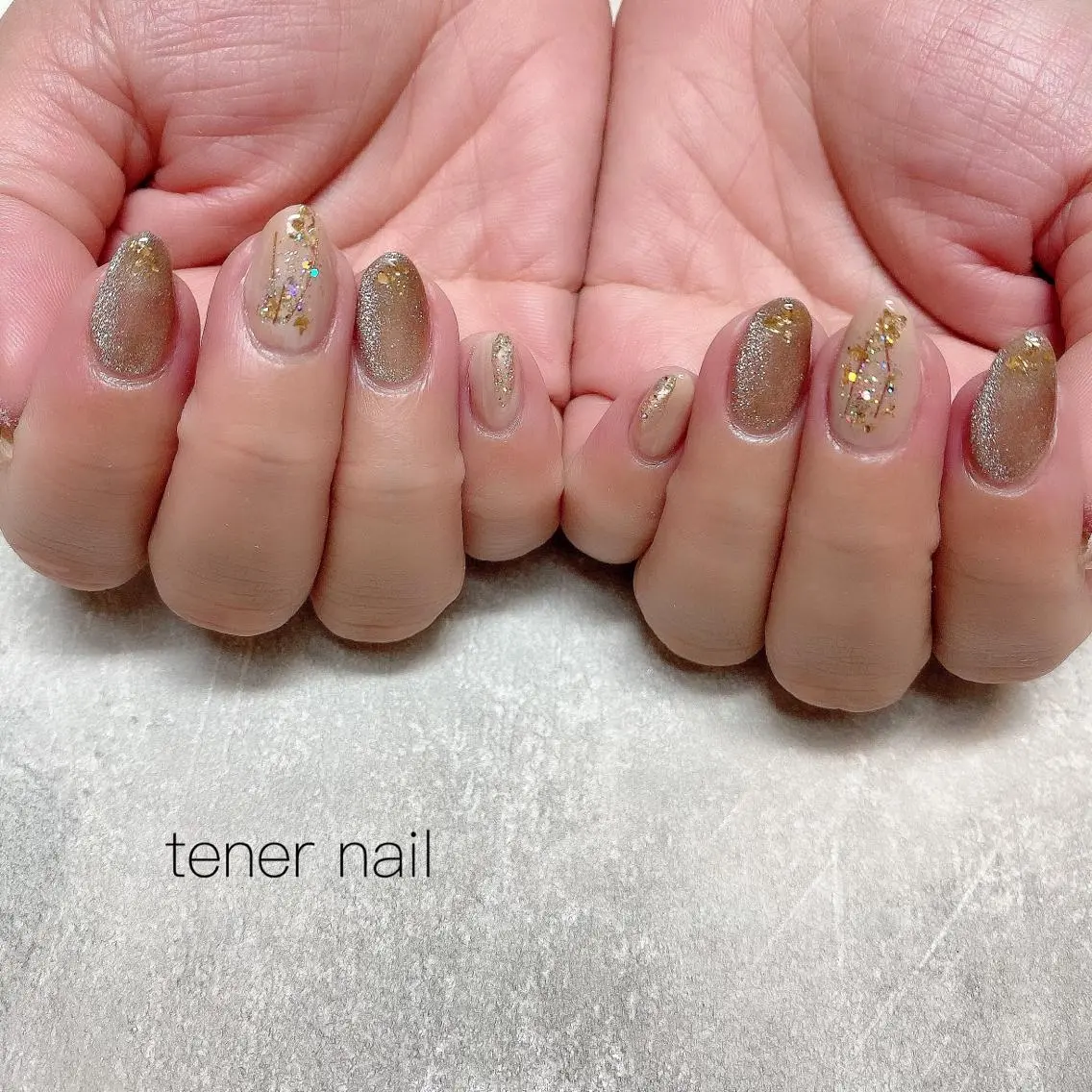 ネイル マグネットネイル ピンク テネルネイル tener nailのネイルデザイン