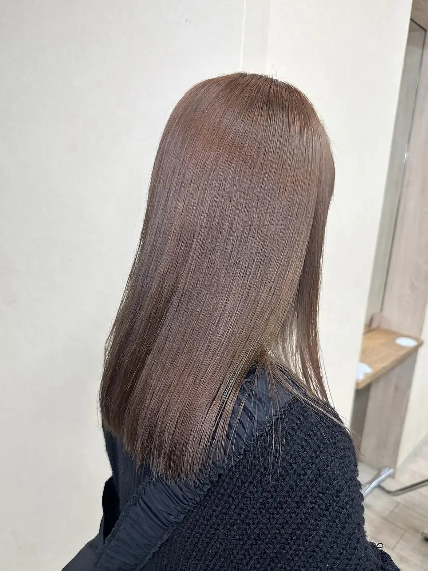 【🕊️ブリーチ毛でもできるストレート🕊️】酸性ストレート+2stepトリートメント+カットの写真