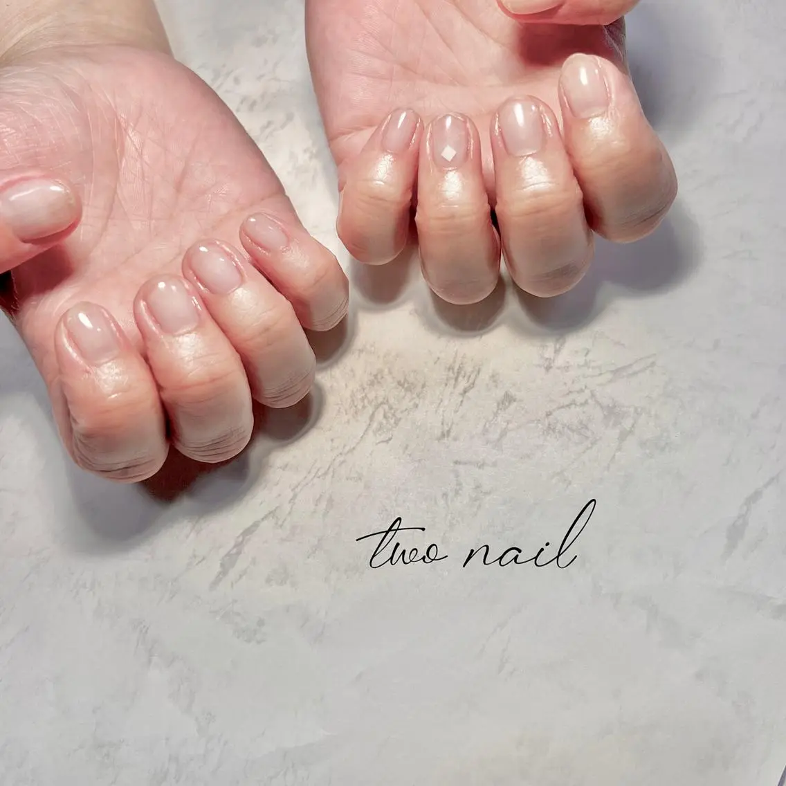 ネイル アートネイル フットネイル ハート ニュアンスネイル ホワイト ハンドネイル two nailのネイルデザイン