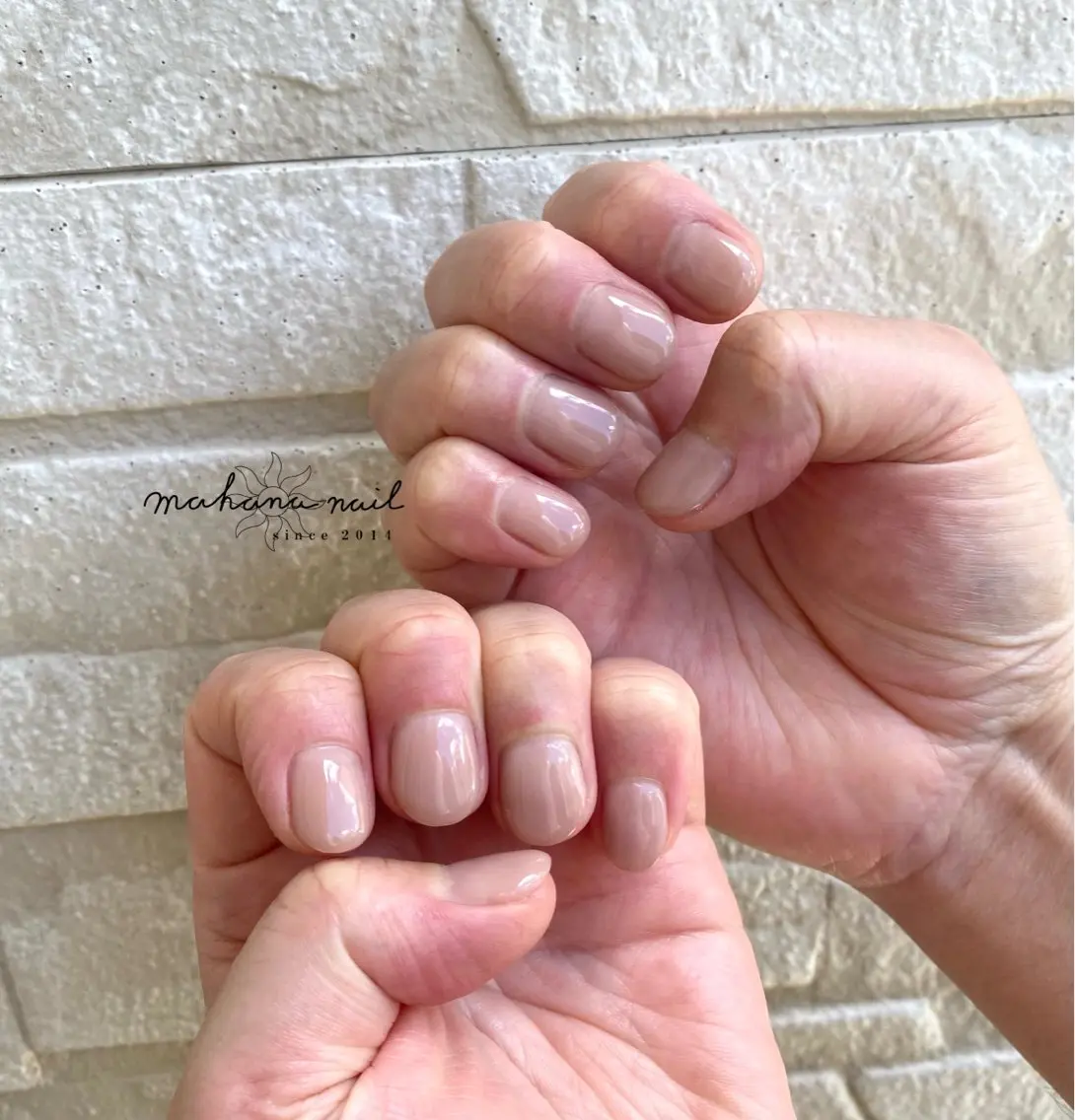 ネイル ワンカラーネイル mahana nailのネイルデザイン