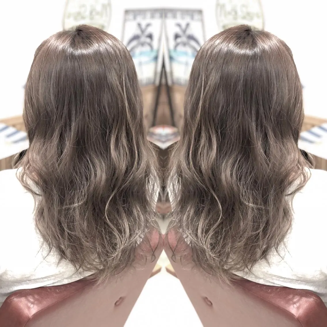 ロング カラー M IIのヘアスタイル