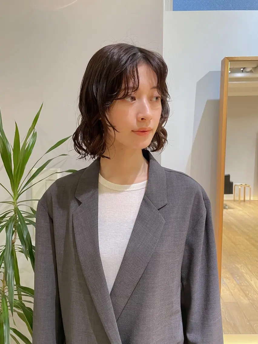 ショート パーマ カット パーマ 大橋 芽衣のヘアスタイル