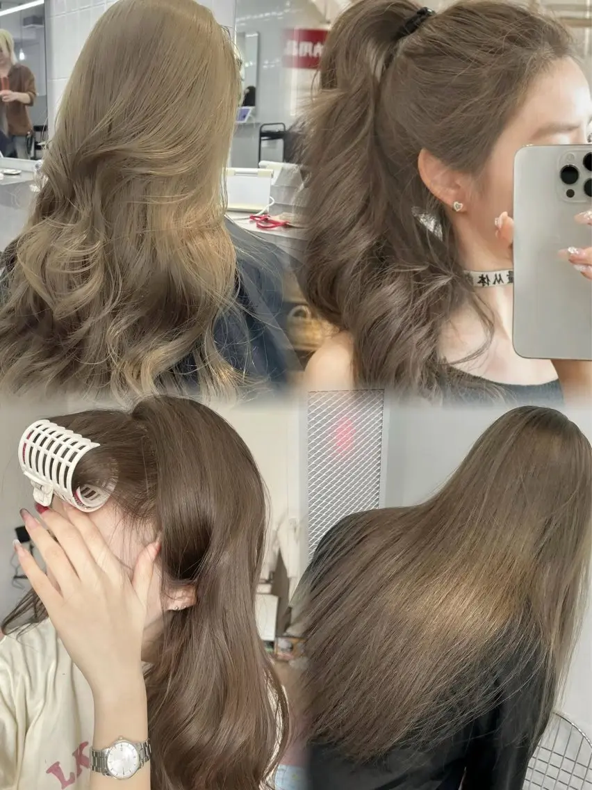 カラー カット ヘアカラー saho😶️️꙳⟡ ミルクティーベージュのヘアスタイル