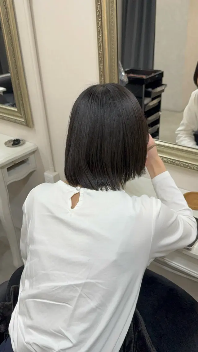 ショート ボブ カット ヘアカラー トリートメント reira/堀江/ 似合わせカットのヘアスタイル