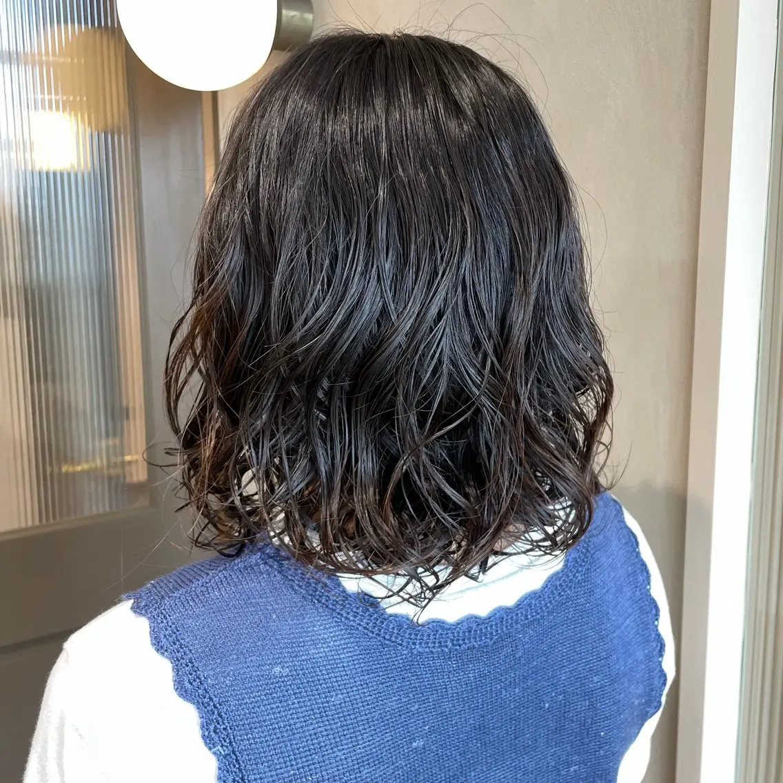 ミディアム カラー パーマ カット パーマ トリートメント 黒坂 唯奈 /パーマ･ボブ特化のヘアスタイル