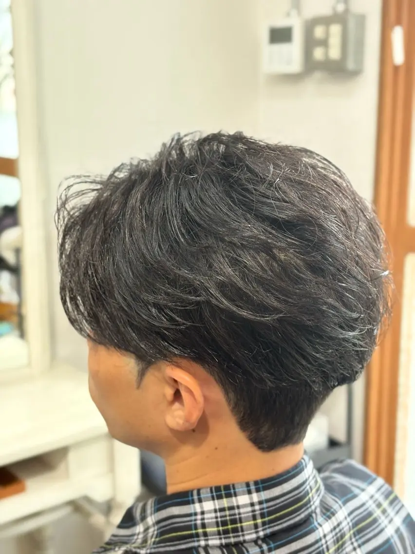 パーマ メンズ フェザーパーマ メンズパーマ パーマ Snalyメンズ特化 スエハラのヘアスタイル