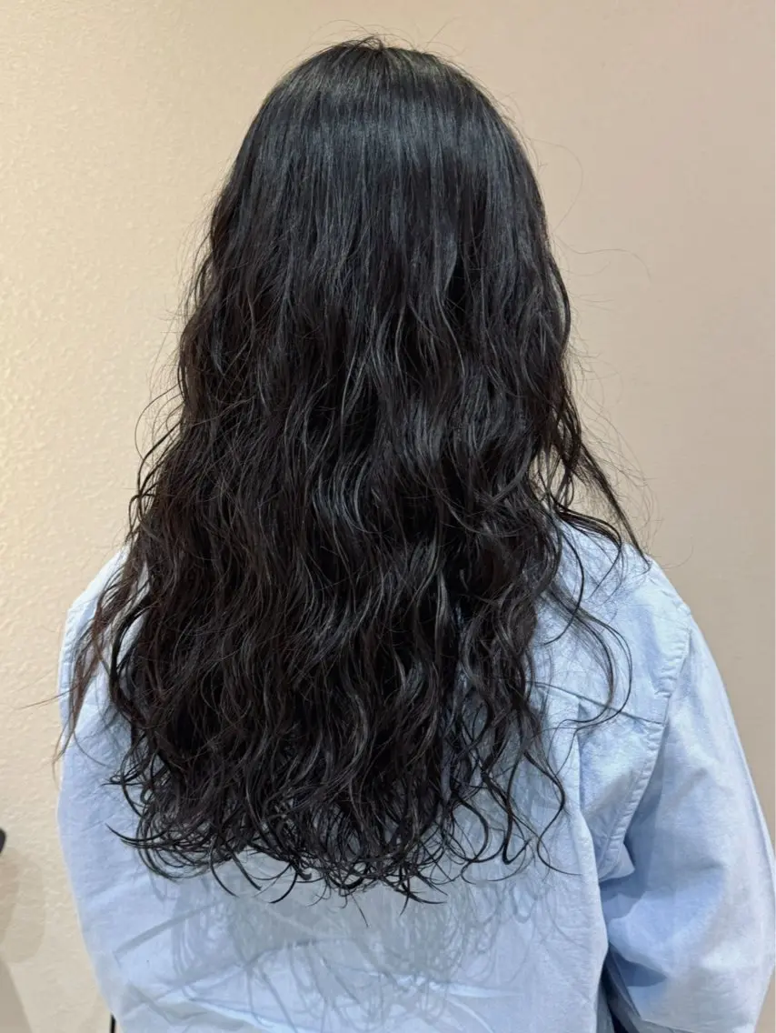 セミロング カット ヘアカラー パーマ 🩵縮毛矯正・ボブ 岩原朋也🩵のヘアスタイル
