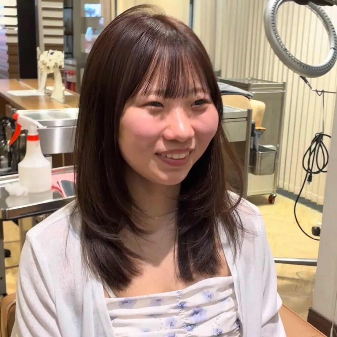 【女性限定】顔周りレイヤーカット✂️の写真