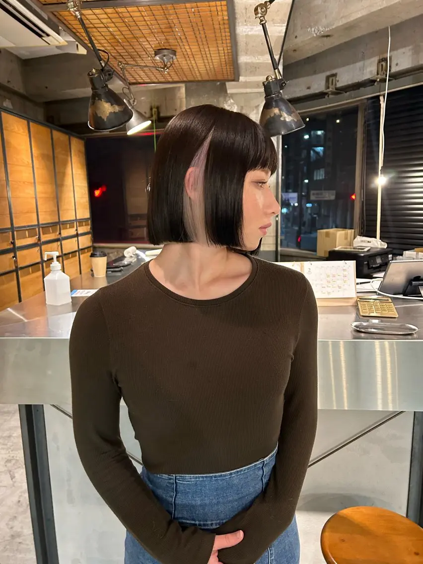 ショート カラー ボブ カット keen 立川のヘアスタイル