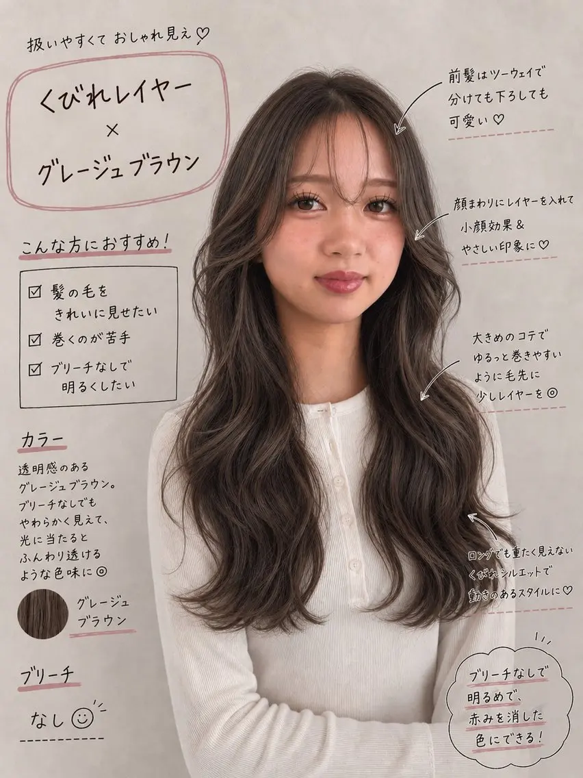 ロング カラー ヘアカラー トリートメント Grow by NYNY 坂本 理輝のヘアスタイル