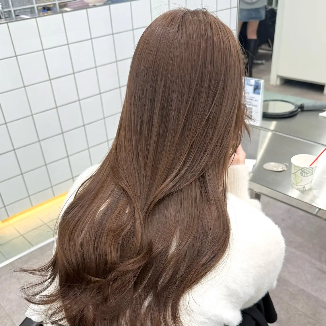 ロング カラー 似合わせピンクカラー 🎀/朋美のヘアスタイル