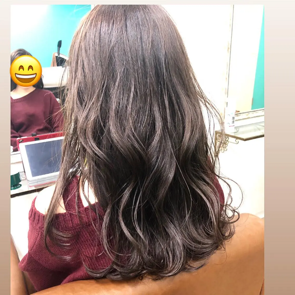 セミロング カラー ハイライトカラー ハイライト TOWA 野村　コウダイのヘアスタイル