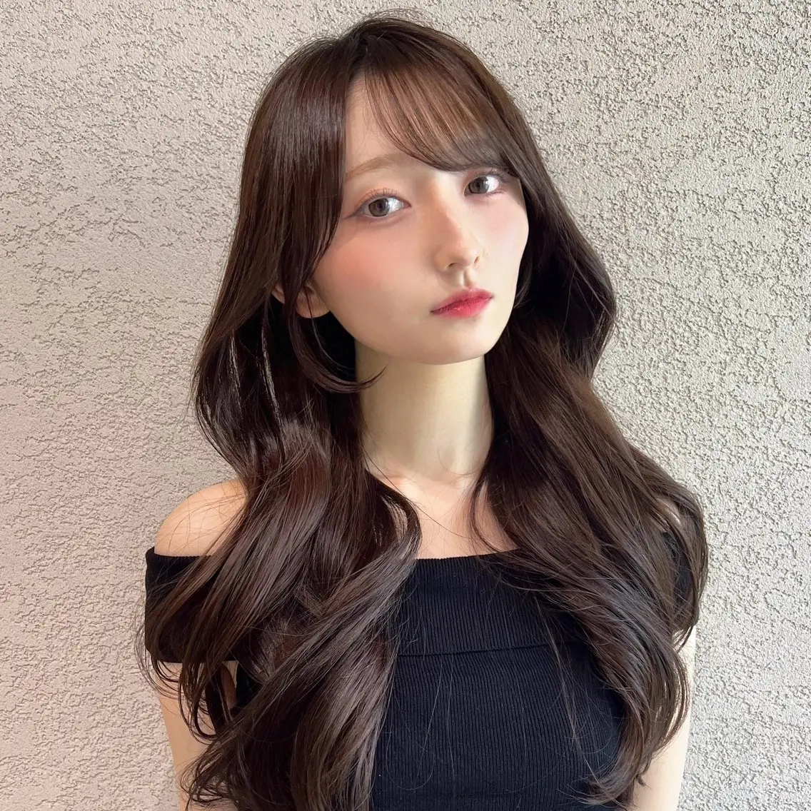 セミロング カラー レイヤー|縮毛矯正 |韓国ボブ|岡田洸太のヘアスタイル