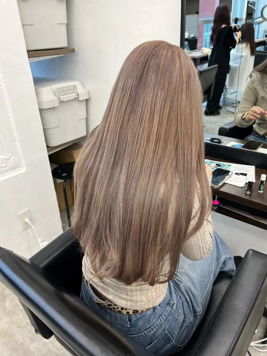ロング ヘアカラー 髪質改善/艶髪特化 /透明感✨️こうめいのヘアスタイル
