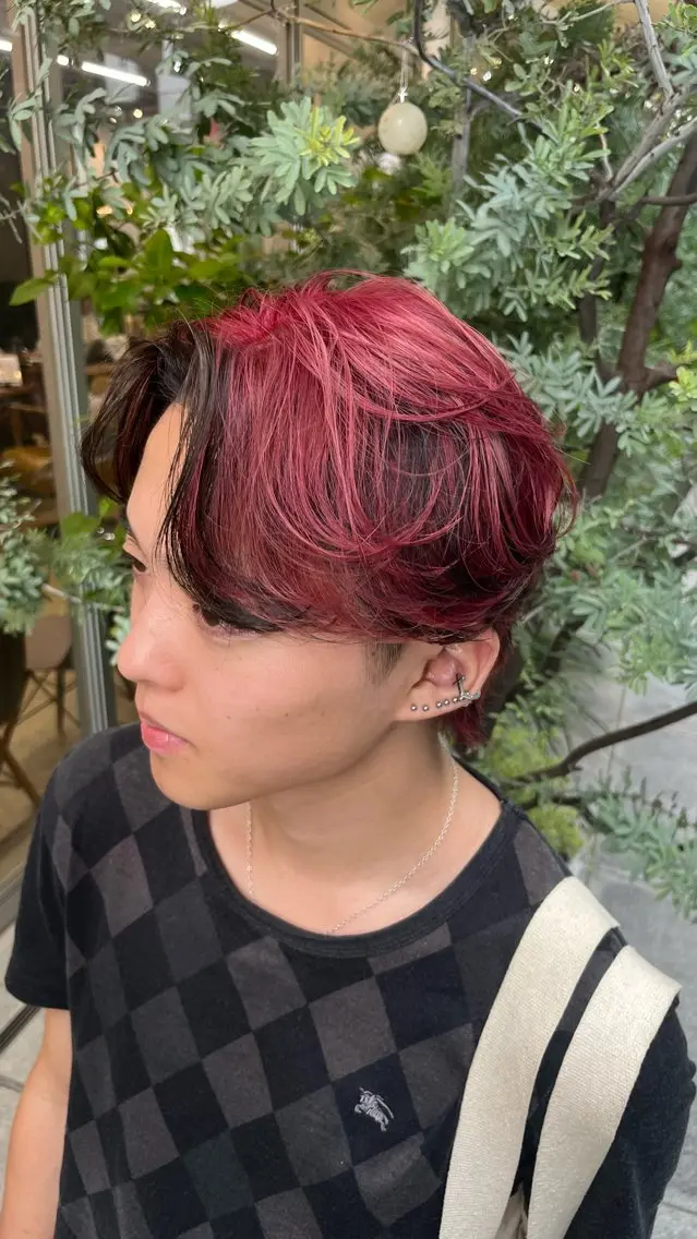 カラー メンズ ヘアカラー 岡野 豪のヘアスタイル