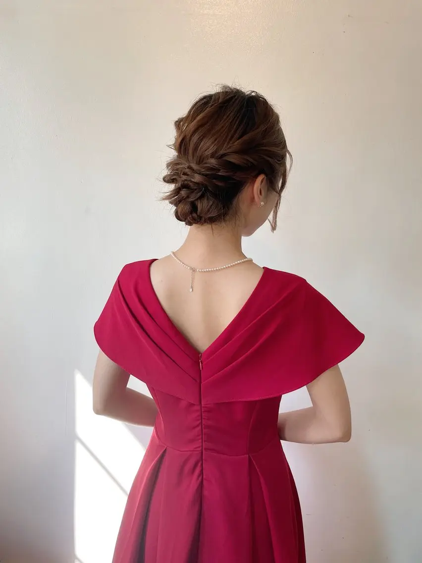 セミロング ヘアアレンジ ヘアセット h a k u 大倉 卓人のヘアスタイル