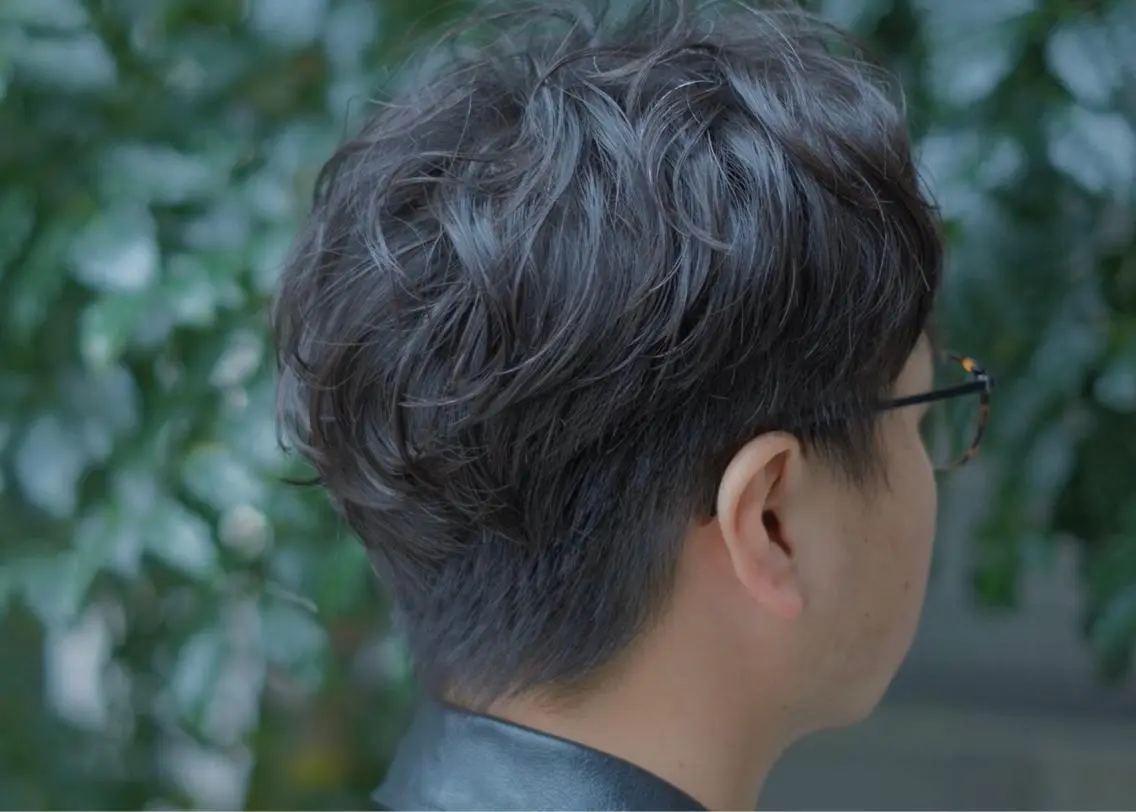 ショート パーマ メンズ メンズパーマ ショートヘア カット パーマ トリートメント ✂︎ウルフ・ショート ✂︎MIKUNIのヘアスタイル