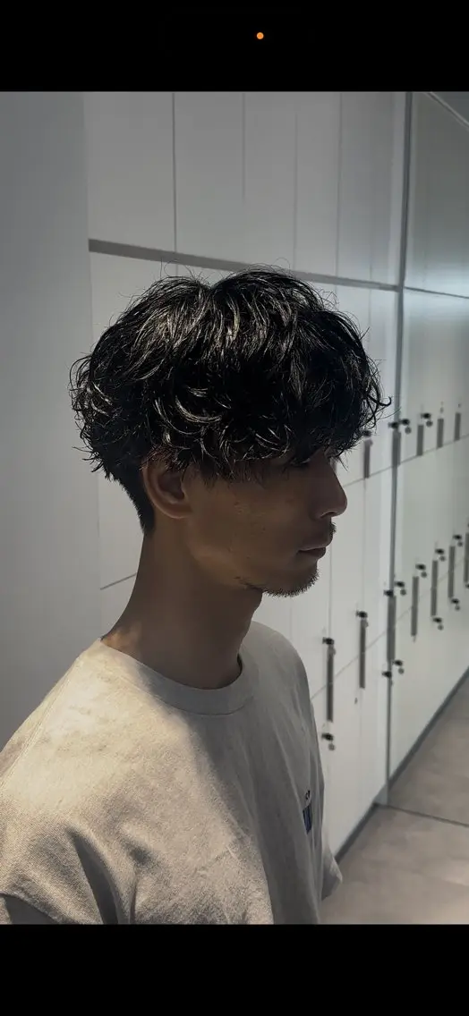 ショート パーマ メンズ メンズパーマ 似合わせパーマ🔥 河浪 大智のヘアスタイル