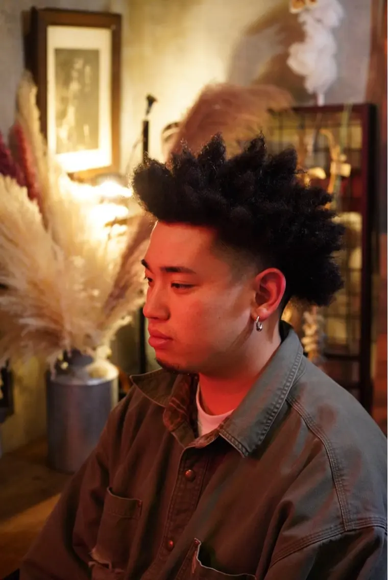 パーマ メンズ メンズパーマ パーマ 松島 吏玖のヘアスタイル