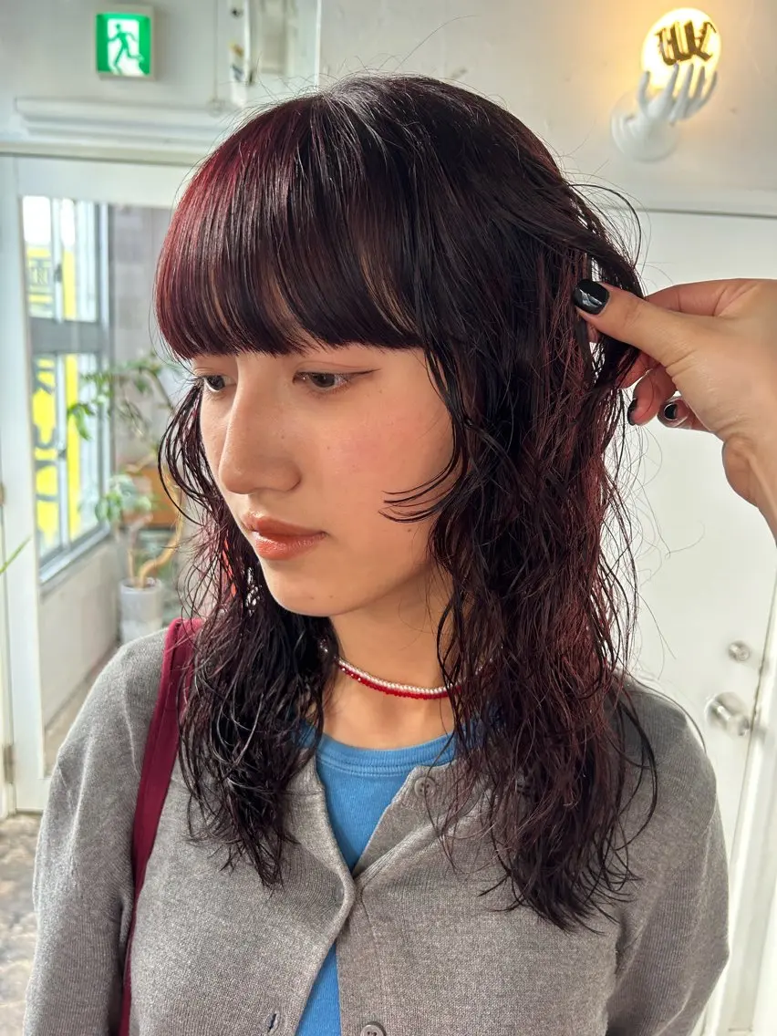 【5.6月限定フルコースメニュー】カット+ケアパーマ+カラーの写真