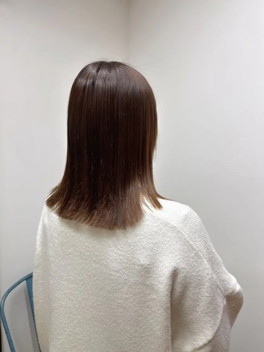 ミディアム カット 縮毛矯正 トリートメント 伶風/ ボブのヘアスタイル