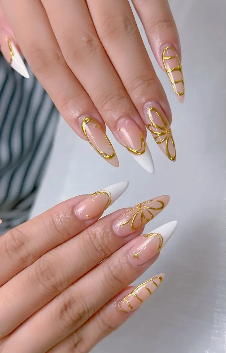 ネイル アートネイル ジェルネイル 韓国ネイル ニュアンスネイル ハンドネイル Luna Nail.Novaのネイルデザイン