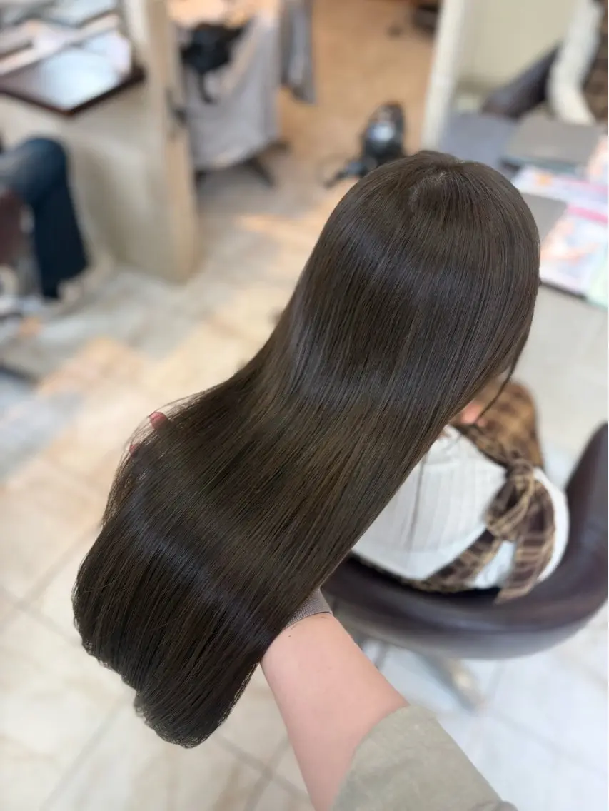 ロング カラー カット ヘアカラー トリートメント 🎀透明感カラー 🎀ナズナのヘアスタイル