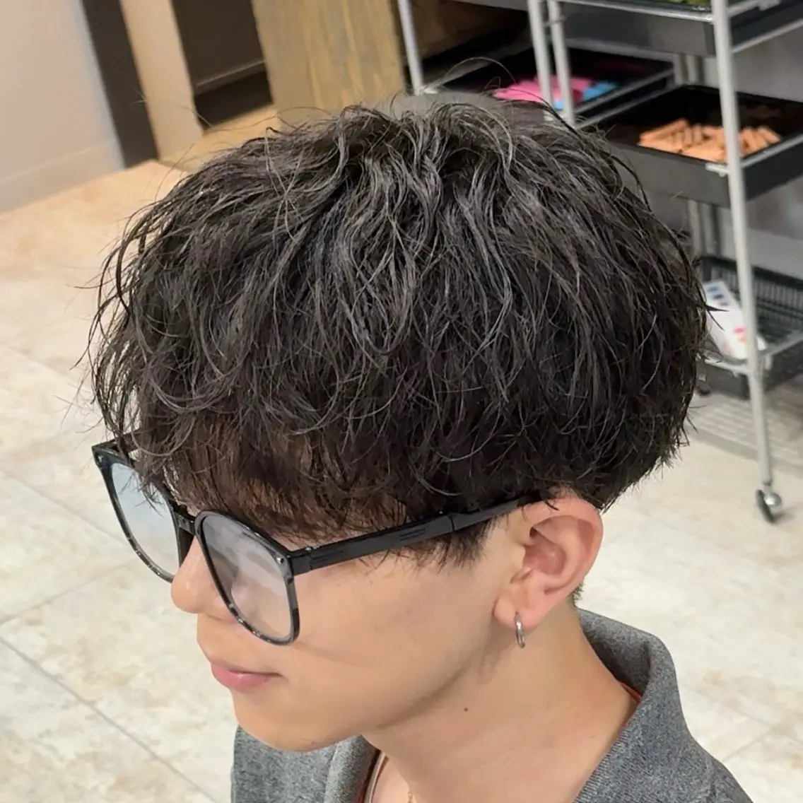 パーマ メンズ メンズパーマ ヘアセット メンズ特化/新潟万代 中村ヤマトのヘアスタイル