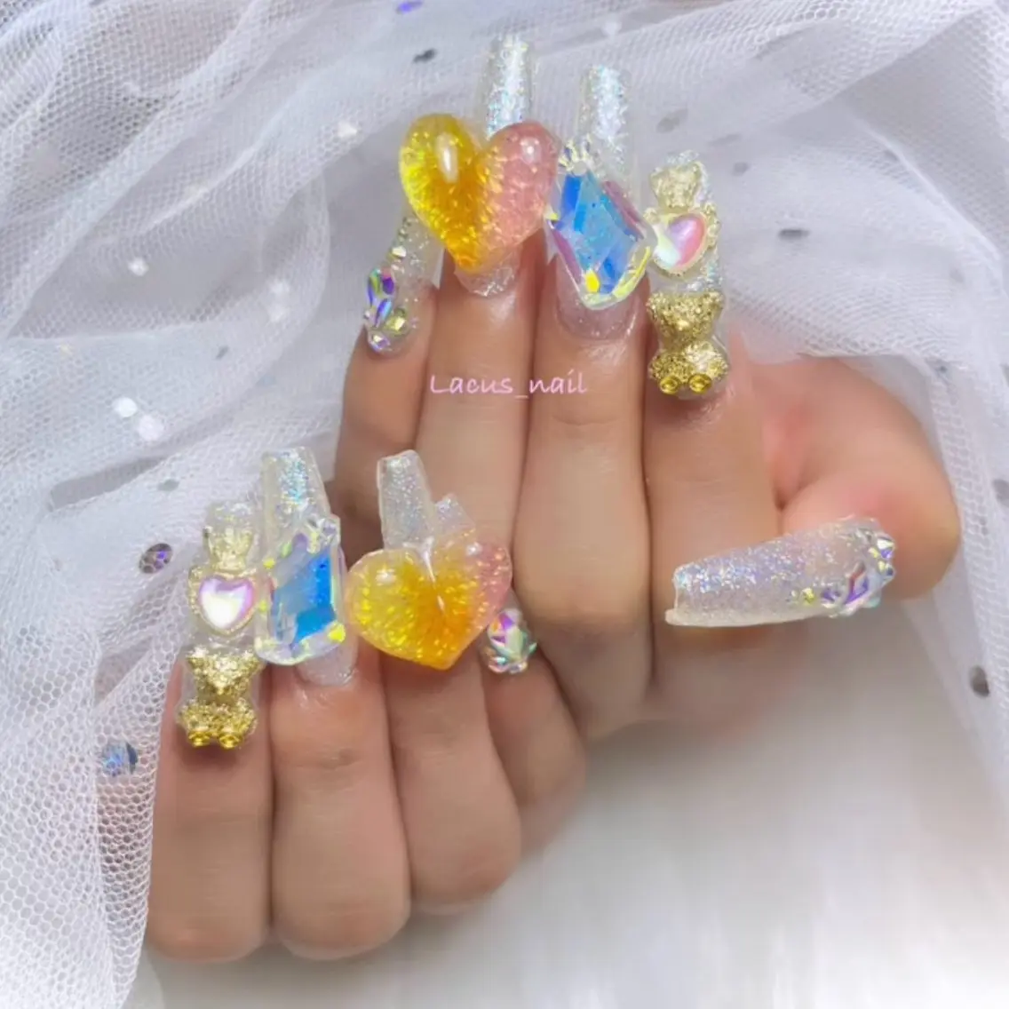 ネイル アートネイル スカルプネイル Nail Salon Lacusのネイルデザイン
