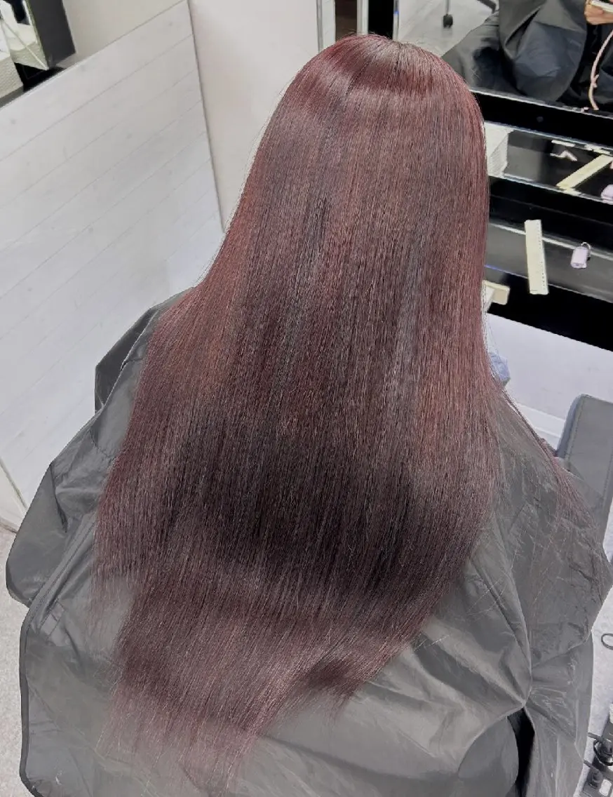 カラー ロング ブリーチ ブリーチなしカラー ヘアカラー トリートメント ベルグロー アルファのヘアスタイル