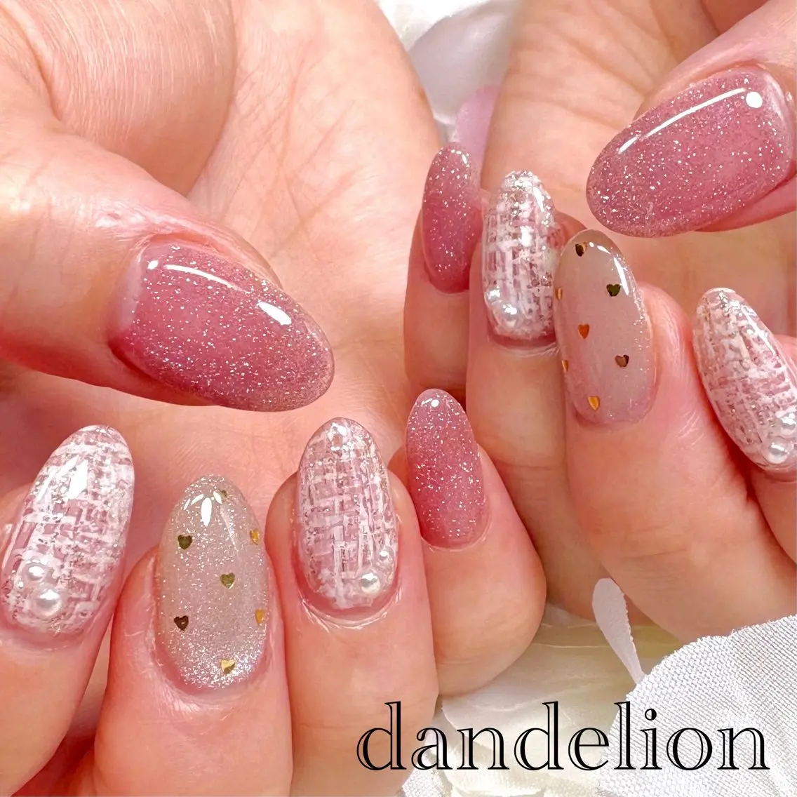 ネイル ハンドネイル ハンドケア dandelion ダンデライオンのネイルデザイン