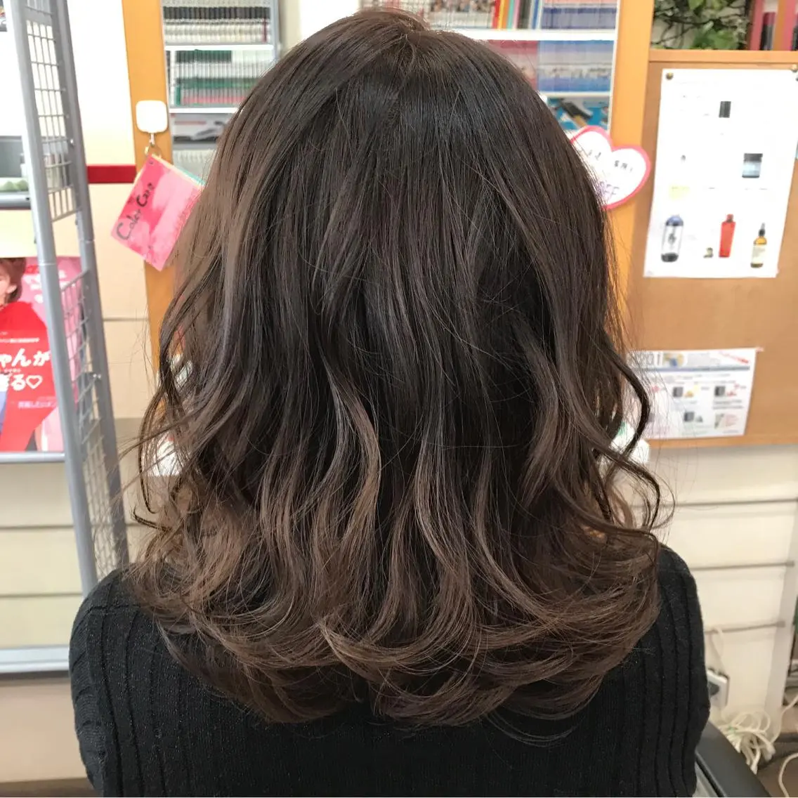 ミディアム カラー 櫻井 なんなのヘアスタイル