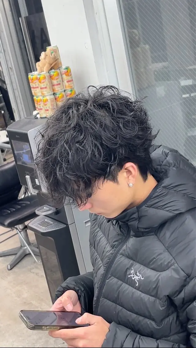 パーマ メンズ カット パーマ OVARL/ メンズパーマ/きらりのヘアスタイル