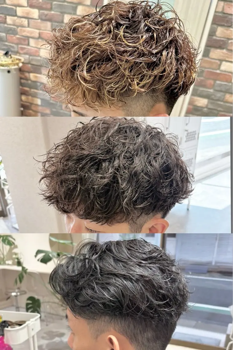 パーマ メンズ カット パーマ メンズパーマ特化🔥 ツイスパ/シャドウのヘアスタイル